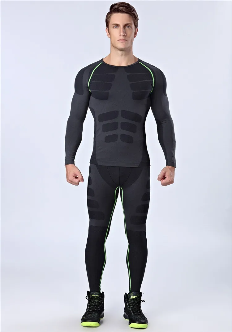 Fitness Conjunto deportivo de 3D para hombre novedad gimnasio corredores deportivos entrenamiento ropa de secado rápido para correr 